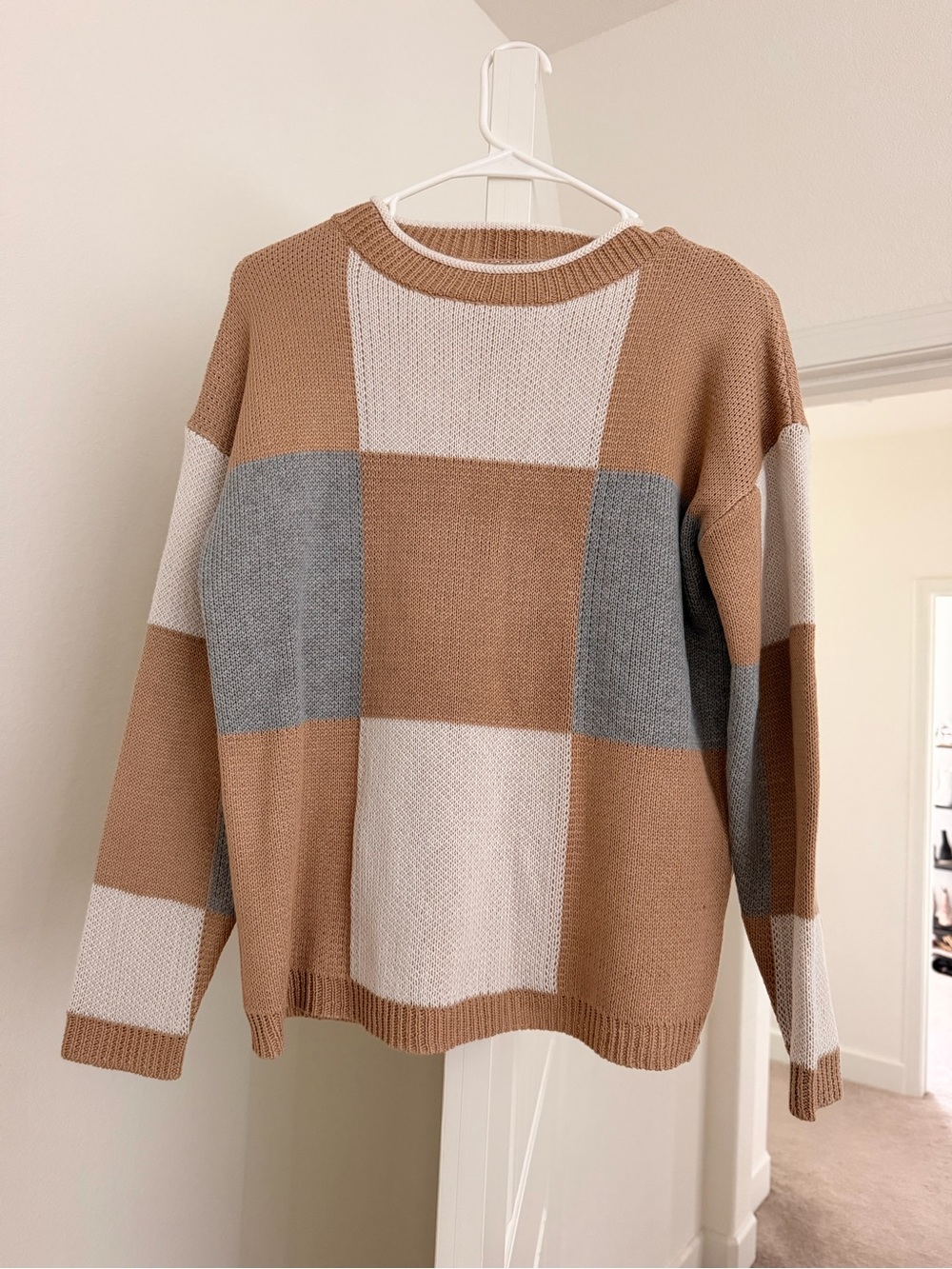 Paper Crane Color Block Sweater